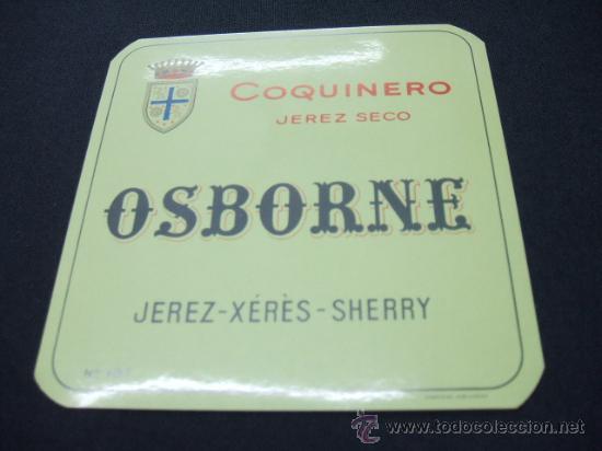 Alte Etiketten: ETIQUETA - OSBORNE - COQUINERO - JEREZ SECO - JEREZ -