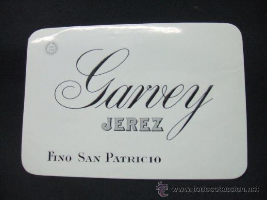 Alte Etiketten: ETIQUETA - GARVEY - JEREZ - FINO SAN PATRICIO -