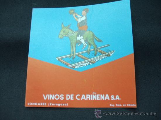 Alte Etiketten: ETIQUETA - VINOS DE CARI&Ntilde;ENA S.A. - LONGARES - ZARAGOZA -