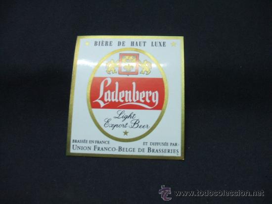Old Labels: LADENBERG - BI&Egrave;RE DE HAUT LUXE - UNION FRANCO-BELGUE DE BRASSERIES -