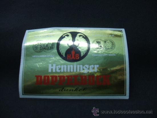 Alte Etiketten: HENNINGER DOPPELBOCK - FRANKFURT/MAIN -