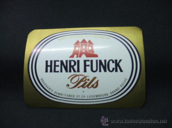 Alte Etiketten: HENRI FUNCK - PILS - BIERE SOUTIREE A LA BRASSERIE -