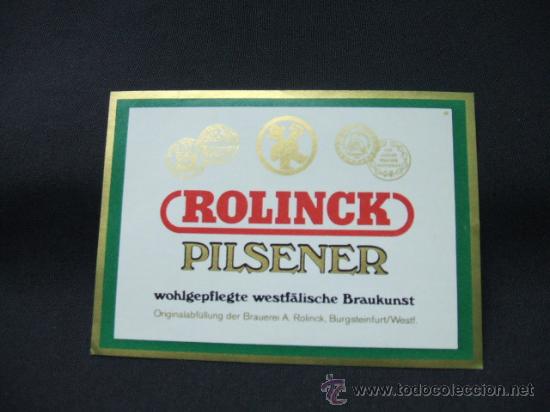 Alte Etiketten: ROLINCK - PILSENER -