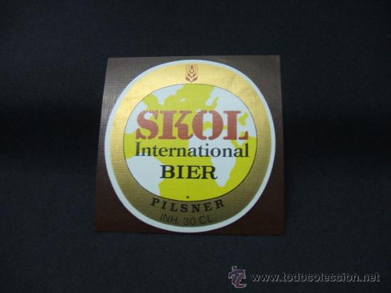 Alte Etiketten: SKOL - INTERNATIONAL BIER - PILSNER -