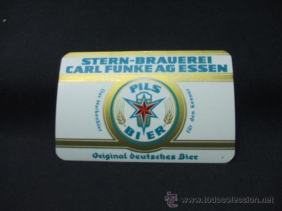 Etichette antiche: STERN-BRAUEREI - CARL FUNKE AG ESSEN - PILS BIER - ORIGINAL DEUTSCHES BIER -