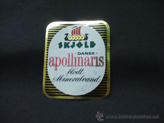 Alte Etiketten: SKJOLD - HOLSTEBRO - DANSK - APOLLINARIS - BLODT MINERALVAND -