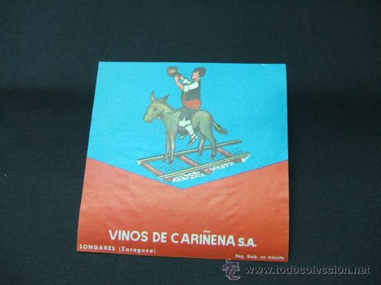 Alte Etiketten: ETIQUETA - VINOS DE CARI&Ntilde;ENA S.A.  - LONGARES - ZARAGOZA -