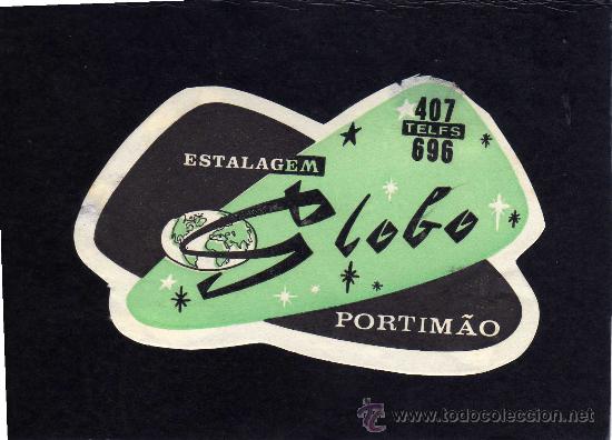 Etiquetas antiguas: ETIQUETA HOTEL - ESTALAGEM GLOBO- PORTIMAO - PORTUGAL.