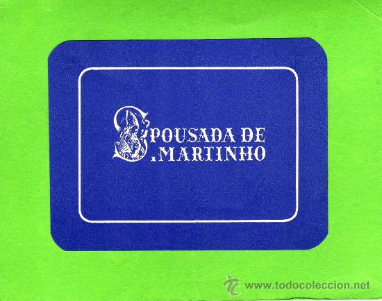 Etiquetas antiguas: ETIQUETA HOTEL - POUSADA DE MARTINHO - PORTUGAL.
