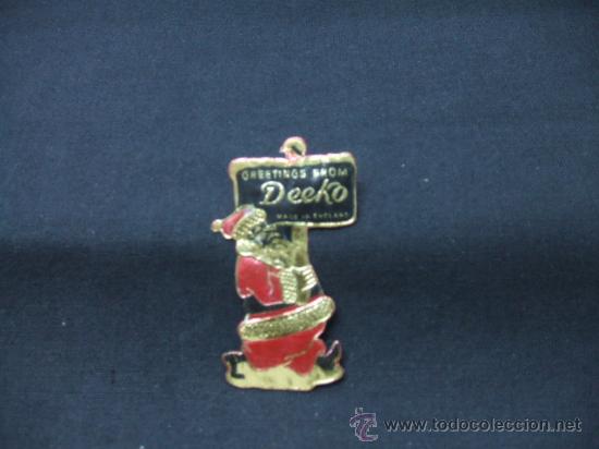 Alte Etiketten: ETIQUETA - GREETINGS FROM DEEKO - MADE IN ENGLAND -