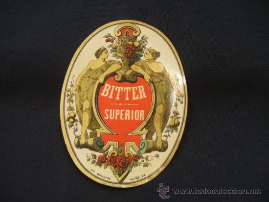 Etichette antiche: ETIQUETA - BITTER SUPERIOR -