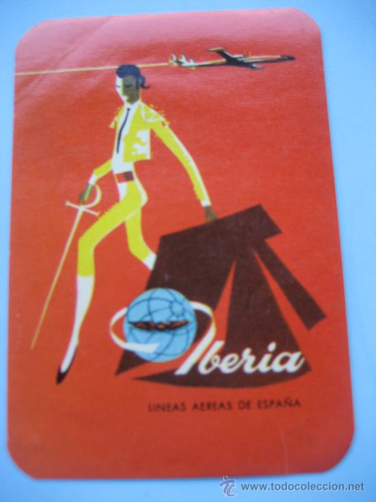 Etiquetas antiguas: Iberia. Etiqueta lineas Aereas de Espa&ntilde;a.