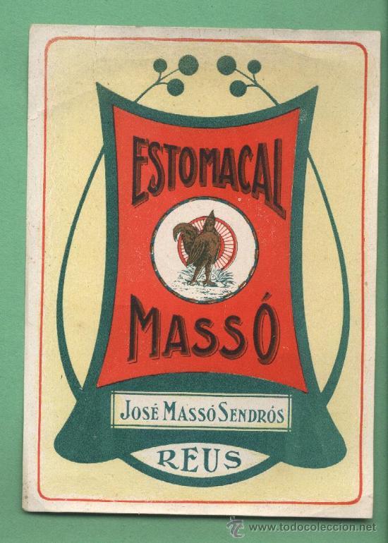 Old Labels: Etiqueta Estomacal Jos&eacute; Mass&oacute; Sendr&oacute;s / Reus