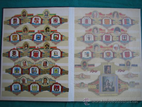 Etiquetas antiguas: Gran lote de vitolas en albun. Ver fotos