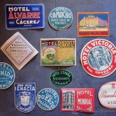 Etiquetas antiguas: 12 ETIQUETAS ANTIGUAS HOTELES ESPAÑOLES
