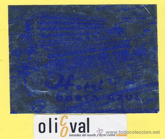 Etiquetas antiguas: ETIQUETA HOTEL-Mallorca - hotel costa azul - palma de mallorca 125 x 92 mm-