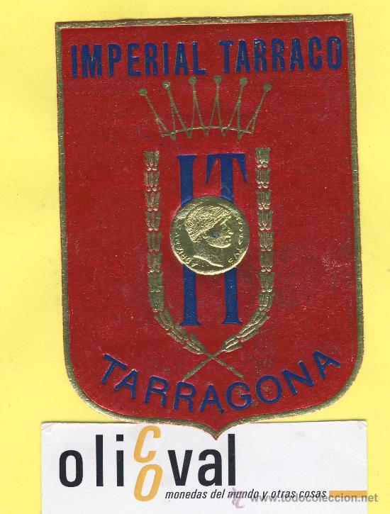 Etiquetas antiguas: ETIQUETA HOTEL- TARRAGONA - hotel imperial tarraco -tarragona -