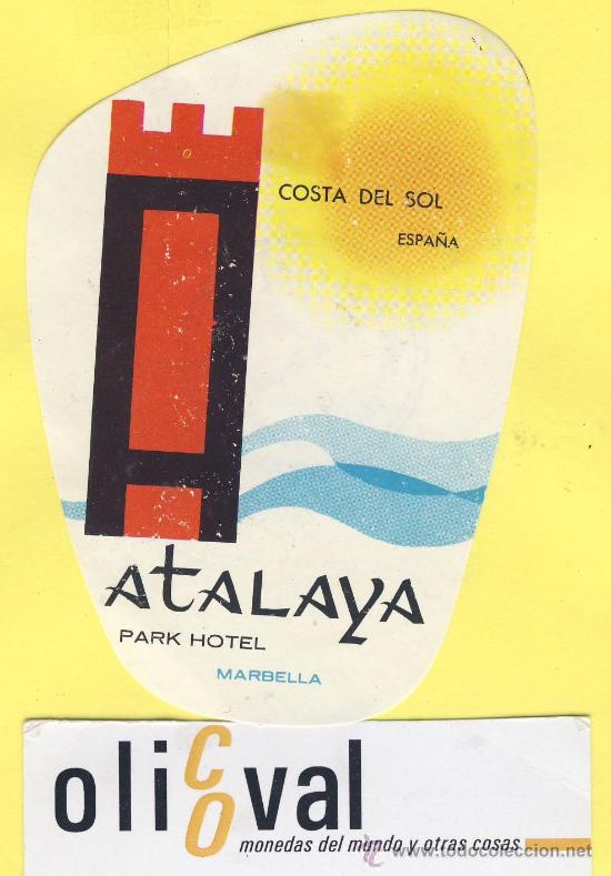 Etiquetas antiguas: ETIQUETA HOTEL-Malaga-hotel triton -malaga- troquel 110 mm-