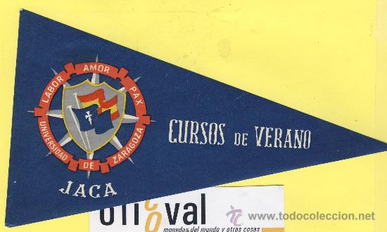 Etiquetas antiguas: ETIQUETA  HOTEL- Universidad de Zaragoza -cursos de verano Jaca -Huesca 155 mm-