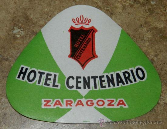 Etiquetas antiguas: ANTIGUA ETIQUETA DE MALETA - ANTIQUE LUGGAGE BAGAGE LABEL - ANCIEN ETIQUETTE LA VALISE - HOTEL CENT