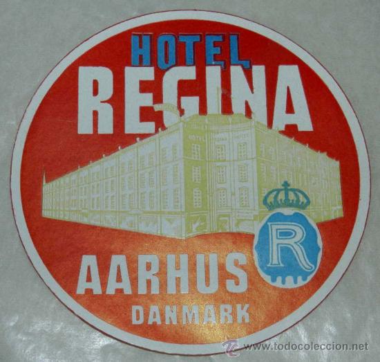 Etiquetas antiguas: ANTIGUA ETIQUETA DE MALETA - ANTIQUE LUGGAGE BAGAGE LABEL - ANCIEN ETIQUETTE LA VALISE - HOTEL REGI
