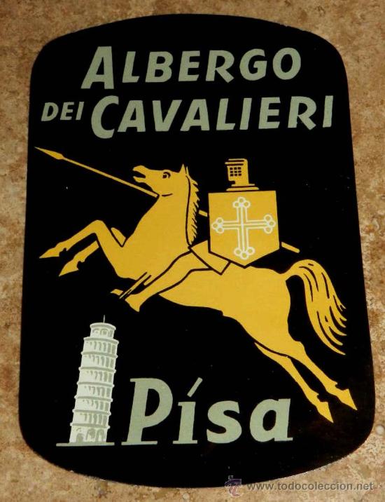 Etiquetas antiguas: ANTIGUA ETIQUETA DE MALETA - ANTIQUE LUGGAGE BAGAGE LABEL - ANCIEN ETIQUETTE LA VALISE - ALBERGO DEI