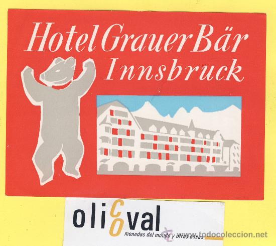 Etiquetas antiguas: ETIQUETA  HOTEL -  SERIE MONTA&Ntilde;AS HOTEL  ST.ANTOM-TIROL- AUSTRIA- 65 X 105 mm