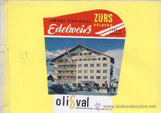 Etiquetas antiguas: ETIQUETA  HOTEL -  SERIE MONTA&Ntilde;AS HOTEL KRONE GMUNDEN - AUSTRIA- 145 mm