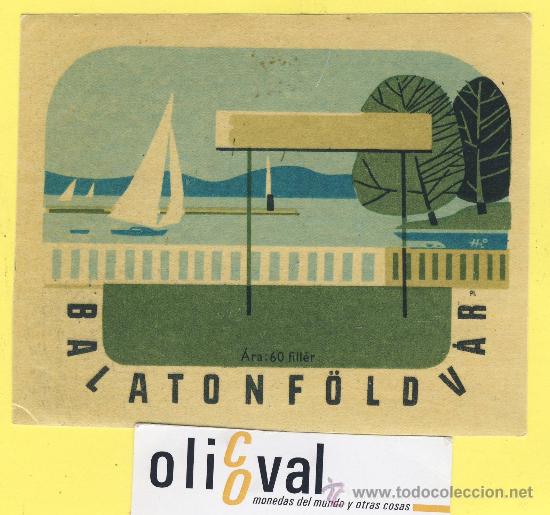 Etiquetas antiguas: ETIQUETA  HOTEL -  SERIE MONTA&Ntilde;AS HOTEL BALATONE&Ouml;LDV&Auml;R -HUNGRIA - 125 X 102 mm