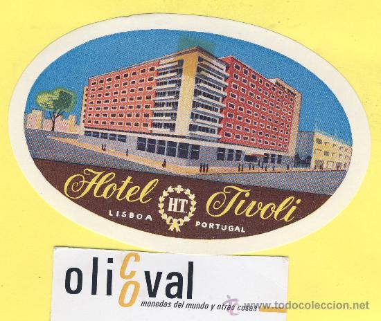 Etiquetas antiguas: ETIQUETA  HOTEL-   HOTEL  TIVOLI     -LISBOA  .  PORTUGAL   120 mm