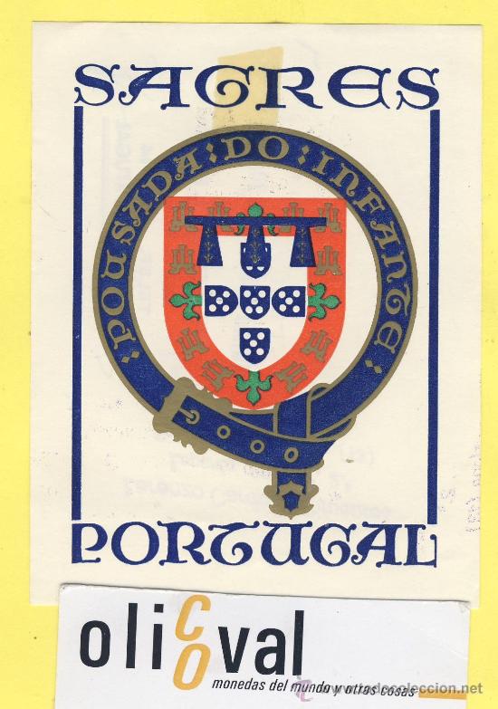 Etiquetas antiguas: ETIQUETA HOTEL- HOTEL DE TURISMO DE SEGRES  -PORTUGAL  85 X 110  mm