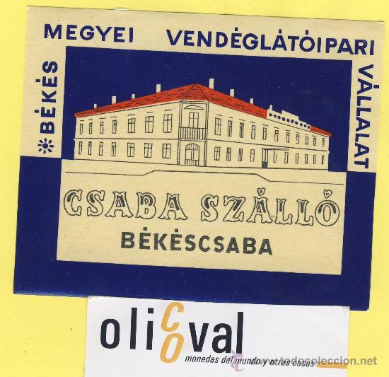 Etiquetas antiguas: Etiqueta Hotel -HUNGRIA HONGRIE -  HOTEL HULLAM  BALATONBOGLAR   160 mm -