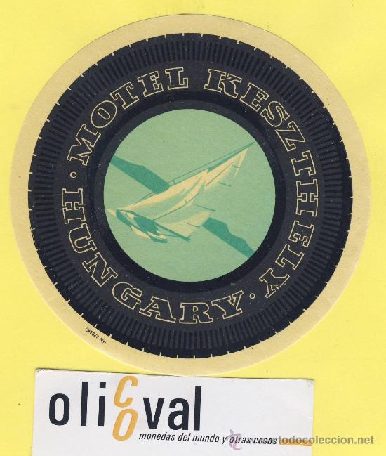Etiquetas antiguas: Etiqueta Hotel -HUNGRIA HUNGARY -  HOTEL  KESXTHELY    KESZTHELY   100  mm -