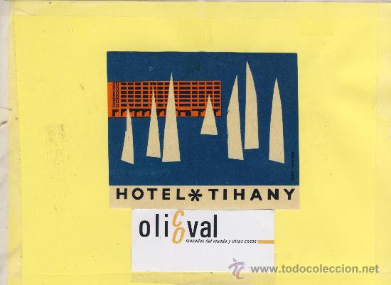 Etiquetas antiguas: ETIQUETA HOTEL -HUNGRIA  TERV NYONDA -HOTEL TIHANY  105 X 85  mm