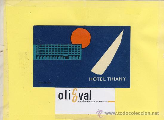Etiquetas antiguas: ETIQUETA HOTEL -HUNGRIA  TERV NYONDA -HOTEL TIHANY  125 X 80  mm