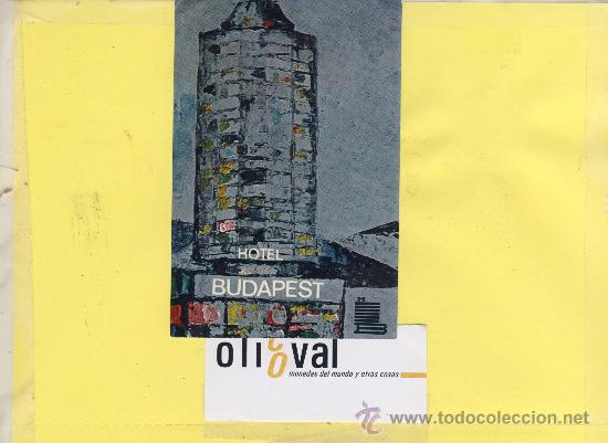 Etiquetas antiguas: ETIQUETA HOTEL -HUNGRIA -BUDAPEST - HOTEL BEKE    120 X 80  mm