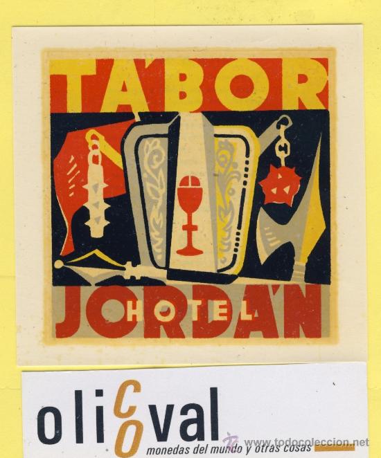 Etiquetas antiguas: ETIQUETA HOTEL -Republica Checa- Checoslovaquia-hotel jordan tabor 80 x 78 mm
