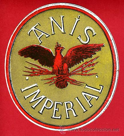 Old Labels: ETIQUETA , ANIS IMPERIAL , ORIGINAL , ANTIGUA , ER947
