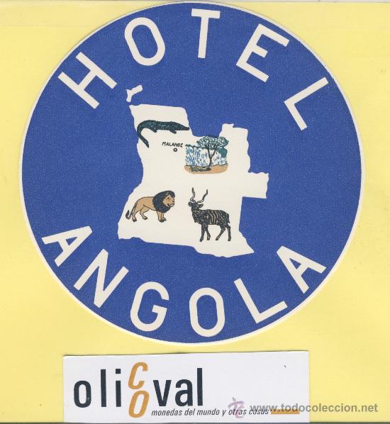 Etiquetas antiguas: ETIQUETA HOTEL -ANGOLA - MALANGE   HOTEL   -MALANGE- 110   mm