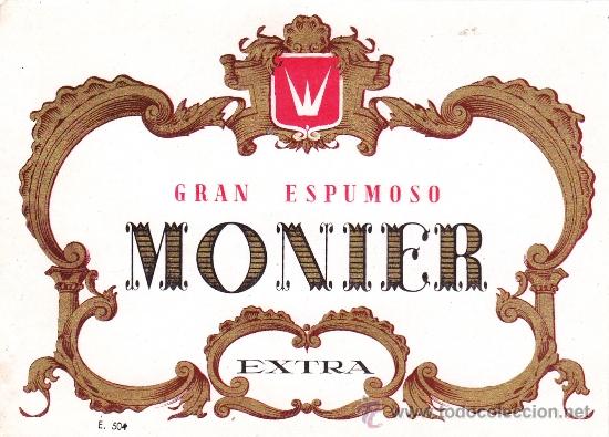 Etiquetas antiguas: Gran Espumoso Monier - Foto 1