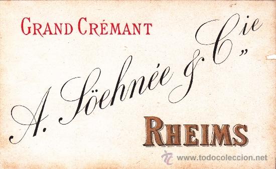 Etiquetas antiguas: Gran Gr&eacute;mant A.S&ouml;ehn&eacute;e Rheims