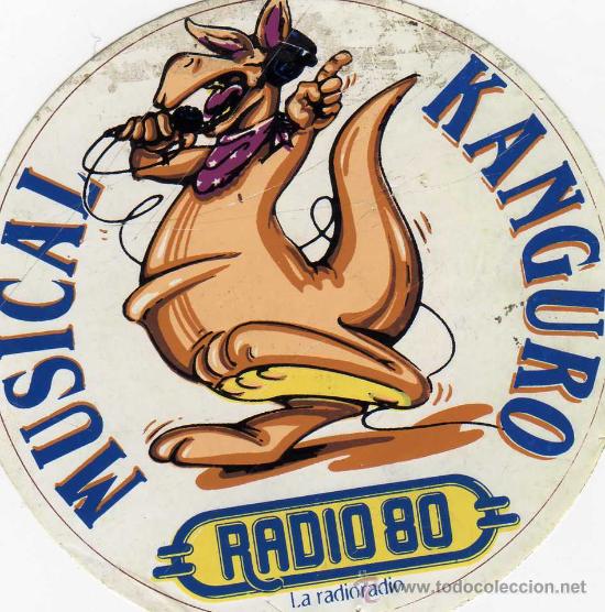 Etiquetas antiguas: pegatina de radio 80, - Foto 1