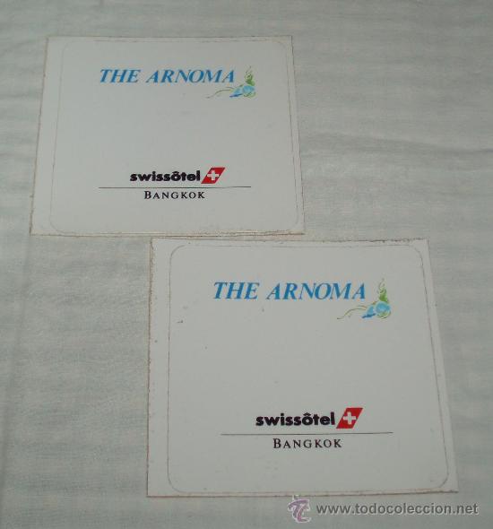Etiquetas antiguas: etiqueta adhesiva hotel de Bangkok (The Arnoma - swissotel)
