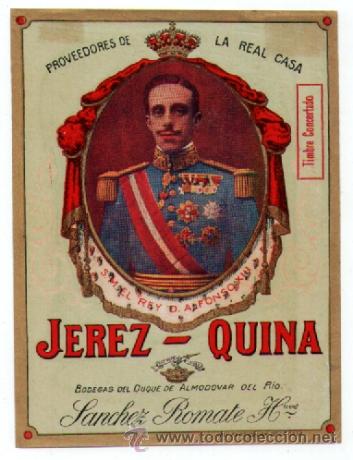 Etiquetas antiguas: Jerez - Quina