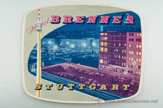 Etiquetas antiguas: ETIQUETA HOTEL BRENNER STUTTGART