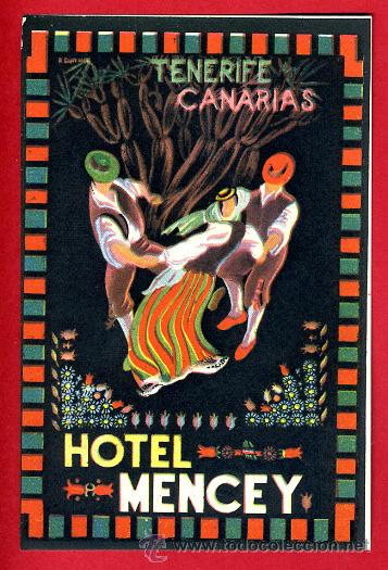 Etiquetas antiguas: ETIQUETA HOTEL , MENCEY TENERIFE CANARIAS , ORIGINAL , EH79
