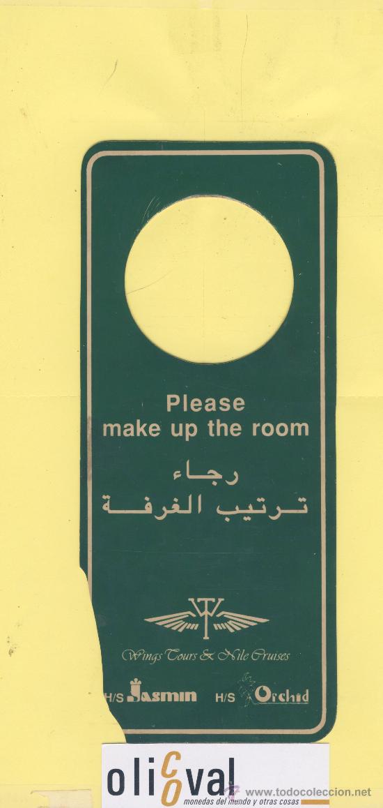 Etiquetas antiguas: ETIQUETA DE HOTEL -NO MOLESTEN-DO NOT DISTURB- HOTEL H-S JASMIN-ORCHID-MUMBAI-INDIA