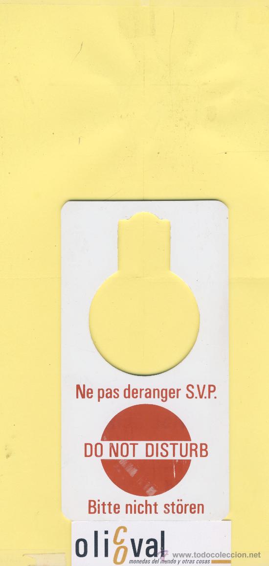 Etiquetas antiguas: ETIQUETA DE HOTEL -NO MOLESTEN-DO NOT DISTURB-British Transport Hotels