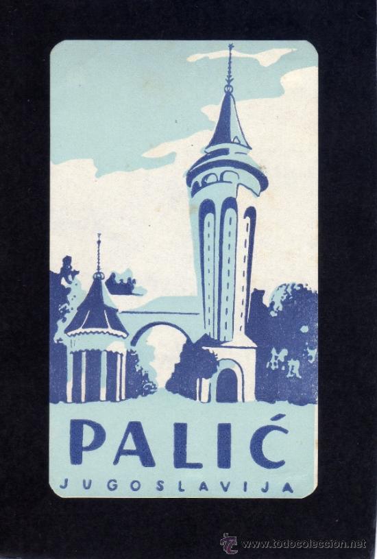 Etiquetas antiguas: ETIQUETA DE HOTEL -  HOTEL PALIC -  - YUGOSLAVIA