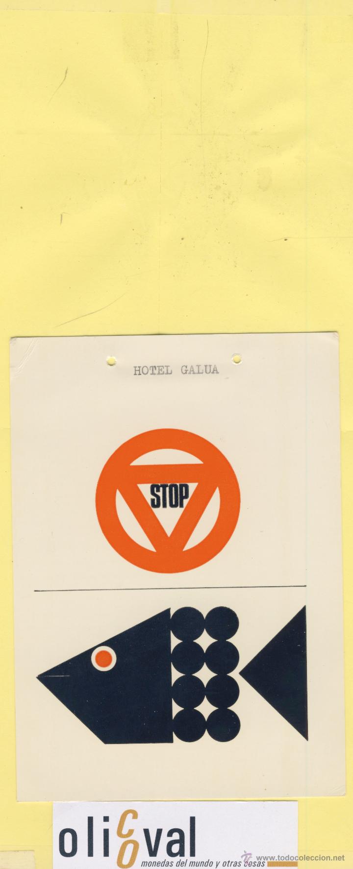 Etiquetas antiguas: ETIQUETA DE HOTEL -NO MOLESTEN-DO NOT DISTURB-HOTEL GALUA  LIMA PERU